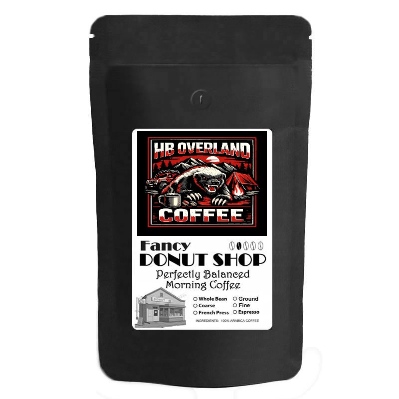 HB Overland Coarse Ground Coffee - Fancy Donut Shop 10 Oz
