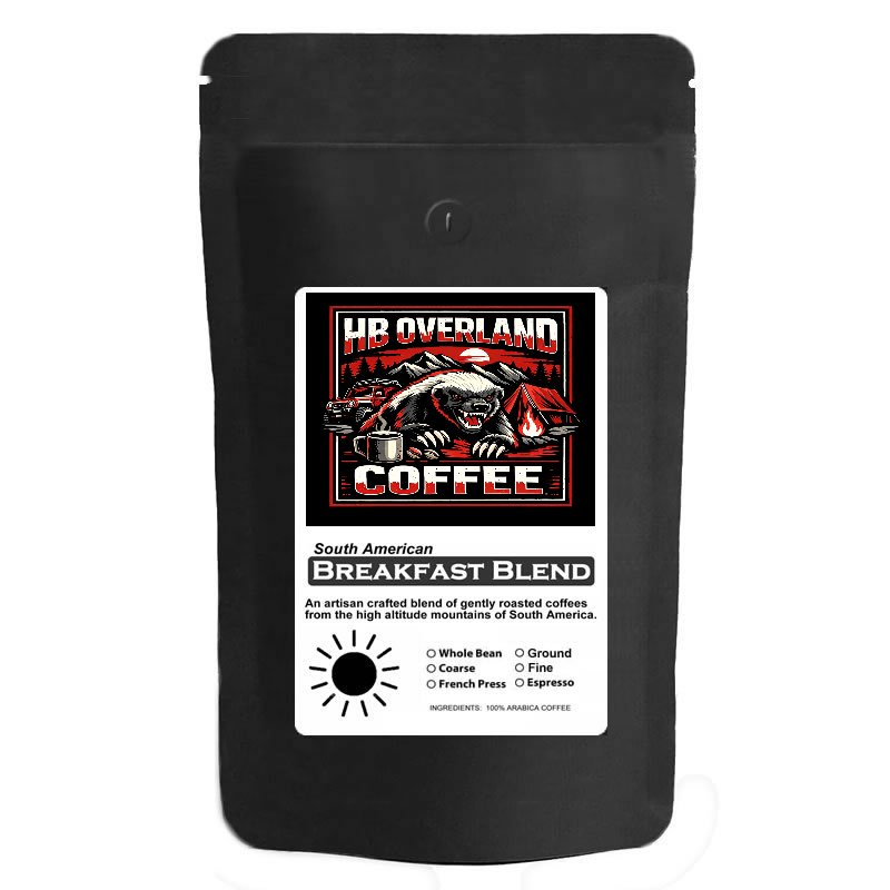 HB Overland Fine Ground Coffee - Breakfast Blend Light 10 Oz